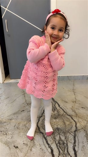 Mayra Goyal on Instagram: "But nani ki beti is love♥️♥️ Cutest crochet dress from @snuggle.stitch.12 . . #babygirl #love #instagood #cute #crochet #crochetersofinstagram #trending #toddlerlife #kids #motherdaughterlove #bhfyp"