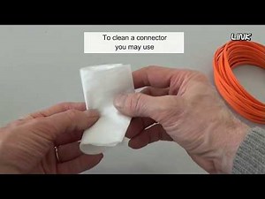 How to clean a fiber optic connector