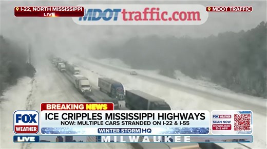 Mississippi evacuating stranded drivers on ice-covered interstates amid subzero temperatures