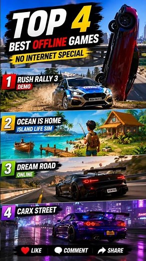 Top 5 Best Offline Games (No Internet Special) #offlinegames