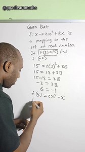 Solving a problem involving Functions #functions #solvingfunctions #mapping #equations #gpadlearnmaths | Gpad Learn Maths