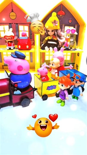 Satisfying peppa pig videos & train cocomelon toys