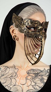 This mask has such a beautiful and unique style and I am happy that we finally brought it to life. It took forever to create the 3D model and we are super proud how it turned out. A lot of people underestimate how much work it is to 3D model something like this from scratch, and also setting up te printers and all the cleanup you have to do on your print... it's just a lot of work. #residentevilcosplay #residentevil #mothermiranda #residentevilvillage | Lightning Cosplay
