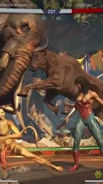Wonder women vs cheetah in injustice 2
