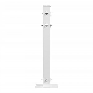 Mod-Fence Mod-Post White 3-Way Fence Post Connector