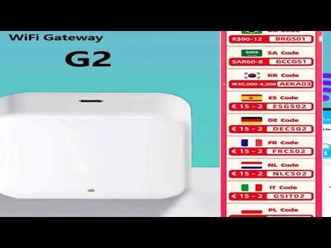 RAYKUBE G2 Gateway For TT Lock APP Bluetooth Smart Electronic Door Lock Wifi Adapter Remote