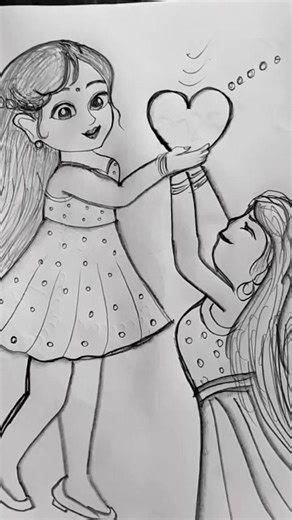 Cute 🥰 Best Friend 😊 Girl Drawing 🤗♥️@Soni_chauhan88