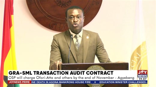 2K views · 45 reactions | GRA-SML transaction audit contract: OSP will charge Ofori-Atta and others by the end of November - Kissi Agyebeng. #JoyNews | Joy 99.7 FM | Facebook
