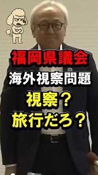 Fukuoka Prefectural Assembly Overseas Trip Scandal: Inspection or Just a Vacation? #IsaoKurauchi ...