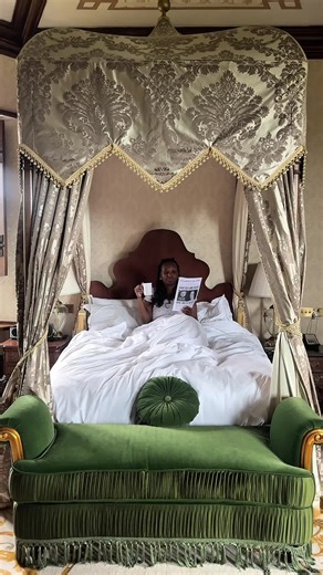 Spending the night is a 500 year old Tudor castle once owned by Henry VIII and visited by him and Anne Boleyn in 1535! @Thornbury Castle (GIFTED STAY) You can stay in the room he likely slept in! #historytok #anneboleyn #tudors #henryviii