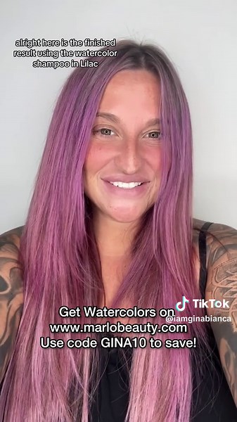 Absolutely LOVE IT! I love using @Tressa/Watercolors Hair to make my hair fun colors because its not permanent or too staining! I will let this fade out or if i am still obsessed just continue using the shampoo weekly! The key is that if you want it darker or more pigmented to shampoo again and again. Leaving it on longer helps a little bit but another application will help more! You can also apply it on dry hair for a more intense result! It fades beautifully on tone as well :) Watercolors is: