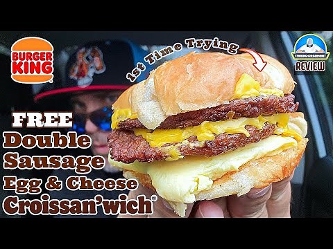 Burger King® Double Sausage Egg & Cheese Croissan'wich Review! 🐖🥚🧀🥐 | Got It Free! | theendorsement