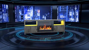 Upgrade your space with the Bestier 71” Fireplace TV Stand. Fits TVs up to 75” and features a 23” electric heater, RGB gaming lights, and ample storage. | Bestier