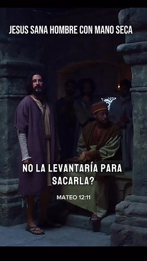 JESUS SANA HOMBRE DE LA MANO SECA San Mateo‬ ‭12‬:‭9‬-‭14‬“Pasando de allí, vino a la sinagoga de ellos. Y he aquí había allí uno que tenía seca una mano; y preguntaron a Jesús, para poder acusarle: ¿Es lícito sanar en el día de reposo? Él les dijo: ¿Qué hombre habrá de vosotros, que tenga una oveja, y si esta cayere en un hoyo en día de reposo, no le eche mano, y la levante? Pues ¿cuánto más vale un hombre que una oveja? Por consiguiente, es lícito hacer el bien en los días de reposo. Entonces
