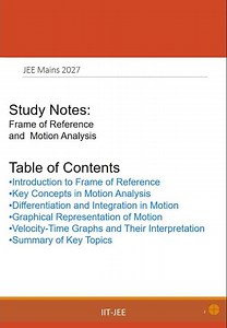 IIT JEE 2027 – Physics Chapter 3 Study Notes Part 12 [6. Summary of Key Topics]