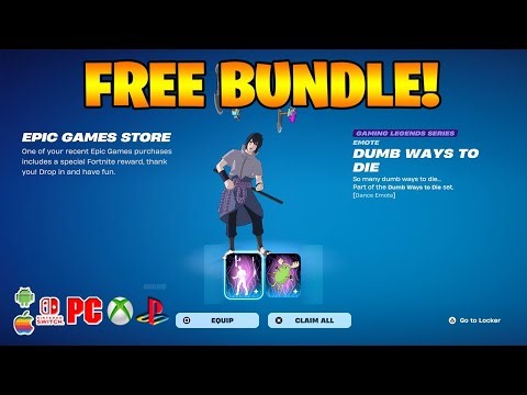 How To Get Dumb Ways To Die Bundle FREE In Fortnite! FREE Botch Back Bling & Dumb Ways To Die Emote!