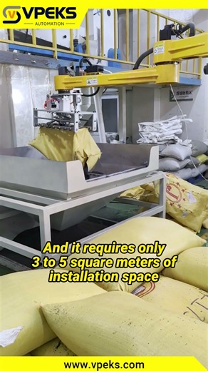 Column Robot Debagging Machine |Automatic Bag Opening & Emptying System #robotics #machine #factory