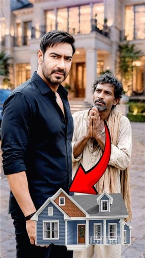 Ajay Devgan ने गरीब आदमी का घर बनवाया #ajaydevgan #helpingothers