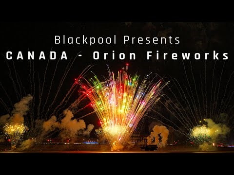Canada Firework Display at Blackpool 2025