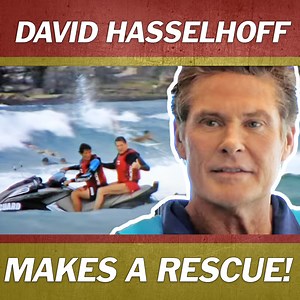David Hasselhoff Makes His First Rescue On Bondi Beach | Real Life Rescue