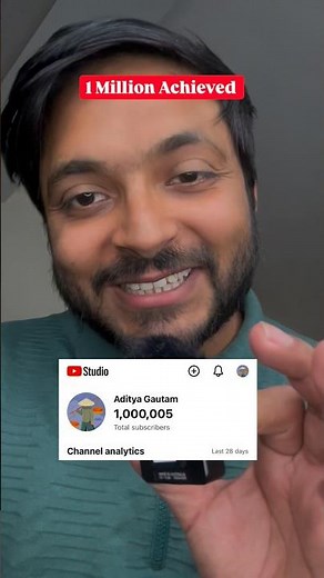 Journey of 1 Million Subscribers on my you tube | big Thanks to my viewers🙏#inspiration #youtuber