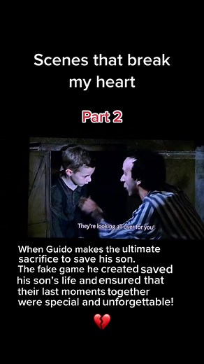 Life is Beautiful (1997) #ww2 #italy #italian #war #sacrifice #fathersonlove #loveofafather #holocaust #movieswelove #moviescenes #sceneswelove #bonjornoprinsipesa #guidoanddora #guidoandjoshua