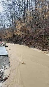 Video from the Pike County home of our distribution manager taken earlier this evening. As soon as it’s safe and work areas are accessible again, restoration work will resume in flooded areas. Our hearts go out to everyone affected. Please stay safe and stay away from any downed power lines. Be aware that downed lines could be under water. Report downed lines to 9-1-1 and to us at 800-572-1113. Visit KentuckyPower.com/Safety for safety information. For outage information, please go to KentuckyPo