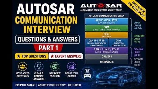 Top AUTOSAR Communication Interview Questions Answers (Part 1) | Must-Know for Developers | SACHIN KUMAR