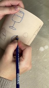 171K views · 719 reactions | How to use an underglaze pencil ❤️ ••• Follow @earthandherflower for more! | The Ceramic School | Facebook