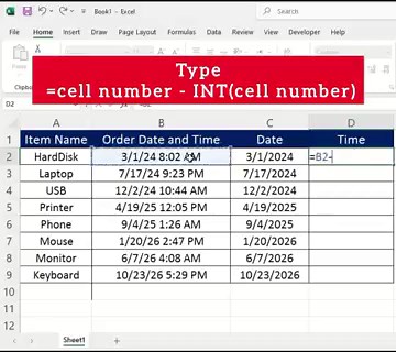 How to Separate Date and Time in Excel | Easy Formula Trick 💡
