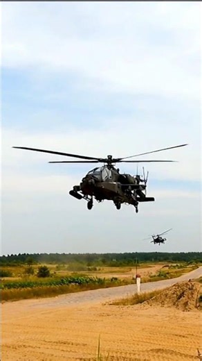 AH-64 Apache conducting training exercises #military #army #marines #aviation #helicopter