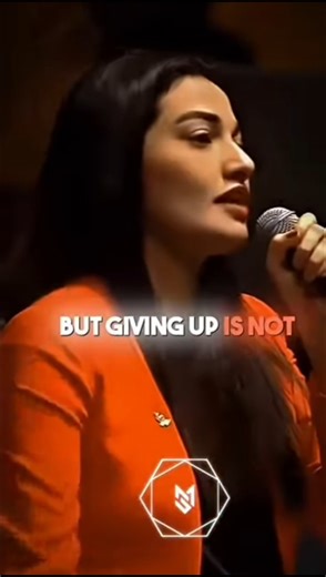 Failure Is An Option, Giving Up Is Not 🔥 | Muniba Mazari Motivation #studyadvice #trendingshorts