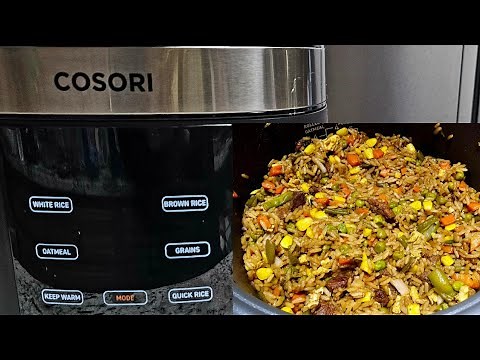 COSORI 18-Function Rice Cooker with Stainless Steel Steamer, Sauté Unboxing First Look & Cook