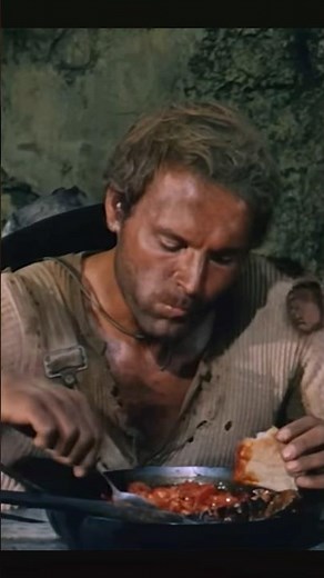 Terrence Hill Eating Mexican Beans | They Call Me Trinity (1970) #shorts #movie #western