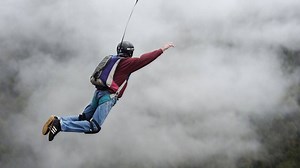 698K views · 340 shares | Hundreds of BASE jumpers braved a 267-meter plunge over the New River Gorge for Bridge Day on October 20, 2018. Thousands of people came to see the largest legal base jumping event in the US. | CGTN | Facebook