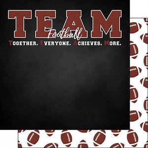 Scrapbook Customs Neon Sports Football 5 Paper