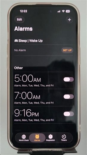iphone 17 alarm settings #techtips #iphone #shorts