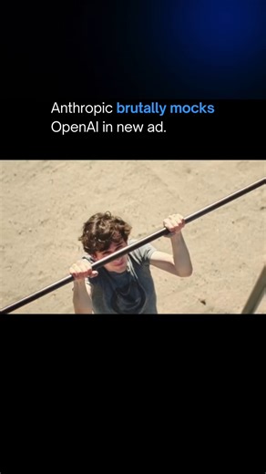 Ai | Tech on Instagram: "Anthropic launched a Super Bowl ad campaign mocking AI chatbot advertising with the tagline “Ads are coming to AI. But not to Claude”. The campaign, called “A Time and a Place,” features spots showing AI advisers abruptly pivoting from earnest guidance into awkward product pitches, including a muscular trainer helping with fitness advice before suddenly pitching “StepBoost Max” insoles. Anthropic labeled the ads with dramatic names like “Treachery,” “Deception,” “Violati