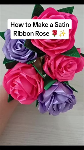 Turn a simple satin ribbon into a beautiful rose 🌸 This easy step-by-step tutorial is perfect for beginners! Use it for hair clips, gift wrapping, decor, or handmade accessories 💕 Don’t forget to like, save & follow for more creative ideas ✨#diyflower#satinribbon#easycraft#handmade#creativeideas