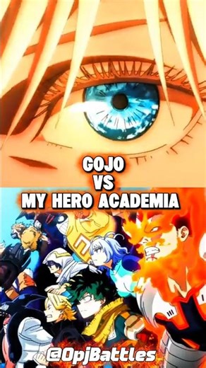 Gojo Vs My Hero Academia (Vs Battle) #gojo, #mha, #jjk, #jujutsukaisen, #satorugojo