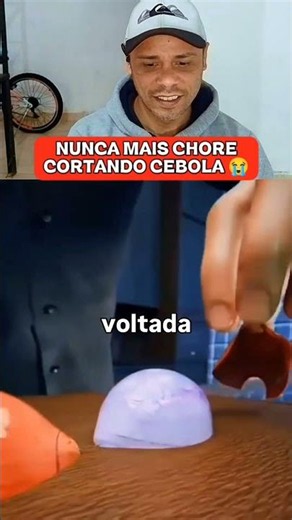 O segredo para nunca mais chorar cortando cebola 🧅😱