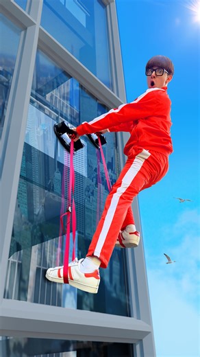 Vector on Instagram: "Climbing with suction cups"