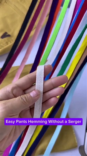 How to Hem Long Pants Perfectly at Home Without a Serger: Easy DIY Sewing Hack for ThickThin Fabrics