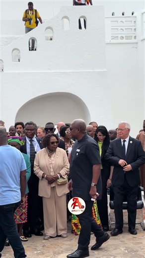 Live Updates: President John Dramani Mahama beautiful arrival at Osu Castle for the Juneteenth Durbar, held as part of the High-Level Consultative Conference on the Next Steps to the Landmark United Nations Resolution on the Trafficking of Enslaved Africans, currently taking place in Accra, Ghana. The event brings together dignitaries and stakeholders to advance discussions on justice, remembrance, and the global legacy of the transatlantic slave trade. #amistytv #johnmama #ConsumerProtection #S