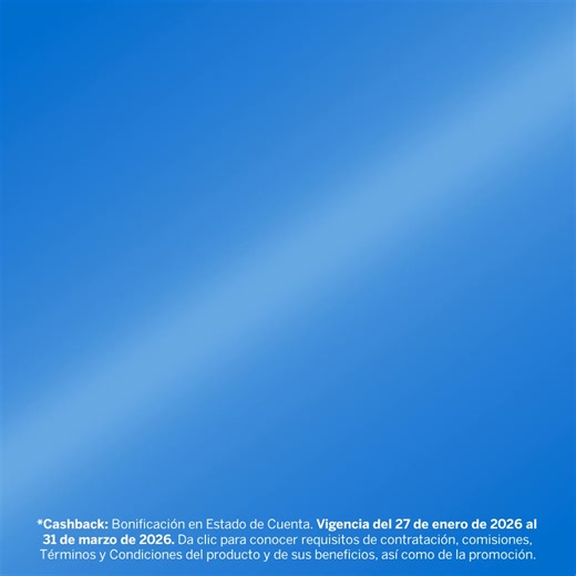 Haz que tus compras, viajes y momentos favoritos te sumen con beneficios exclusivos gracias a The Gold Card® American Express. Además, podrás recibir $8,000 M.N. de cashback* al adquirirla. Da clic para conocer requisitos de contratación, comisiones, Términos y Condiciones del producto y de sus beneficios, así como de la promoción. Válido del 27 de enero de 2026 al 31 de marzo de 2026. | American Express