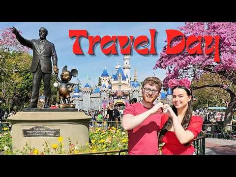 ✈️ DISNEYLAND CALIFORNIA TRAVEL VLOG! British Airways & Checking into Hyatt Regency Orange County 🎡🏰