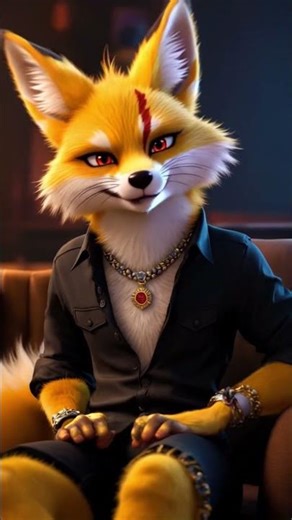 Fierce and handsome yellow fox #fox #yellowfox