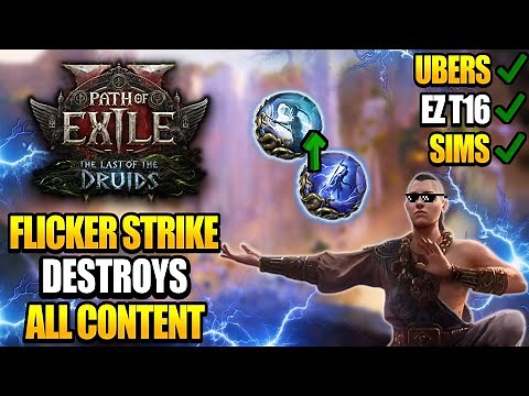 POE 2 - Flicker Strike DESTROYS All Content - Invoker Monk Build Guide 0.4 - Path of Exile 2