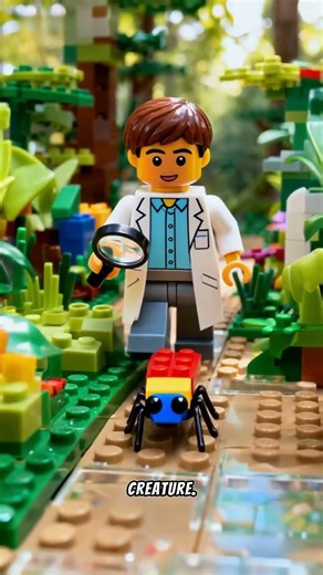 LEGO Biologist 🔬🧱 Finds Tiny Insect… Colorful Brick Nest Will Blow Your Mind!!! #lego