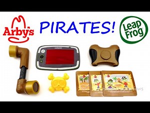 2016 ARBY'S LEAPFROG PIRATES KIDS MEAL TOYS LEAPPAD COMPLETE SET OF 4 LEAP FROG COLLECTION REVIEW